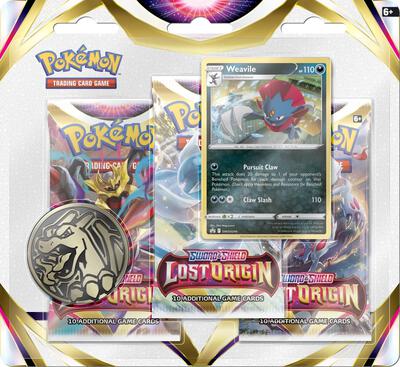 Lost Origin 3 Pack Blister [Weavile] card from SWSH11: Lost Origin