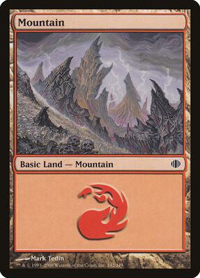 Mountain (242) card from Shards of Alara