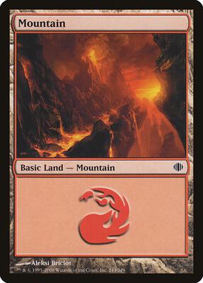 Mountain (243) card from Shards of Alara