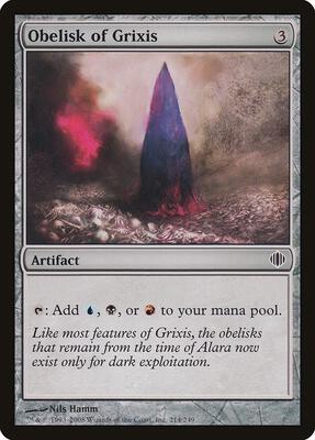 Obelisk of Grixis card from Shards of Alara