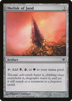 Obelisk of Jund card from Shards of Alara