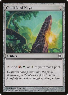 Obelisk of Naya card from Shards of Alara