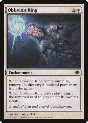 Oblivion Ring card from Shards of Alara