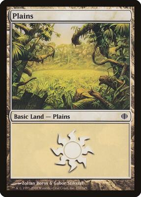 Plains (230) card from Shards of Alara