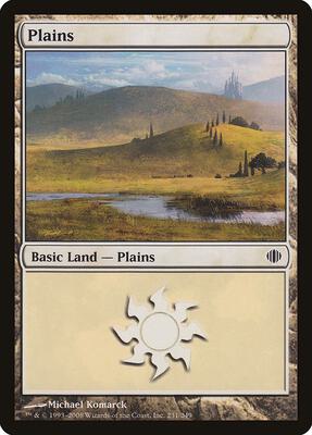 Plains (231) card from Shards of Alara