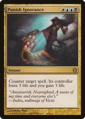 Punish Ignorance card from Shards of Alara