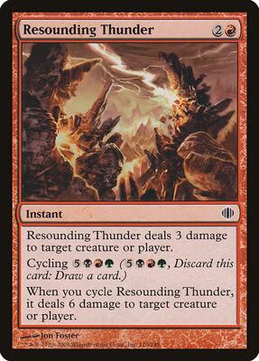Resounding Thunder card from Shards of Alara