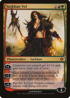Sarkhan Vol card from Shards of Alara