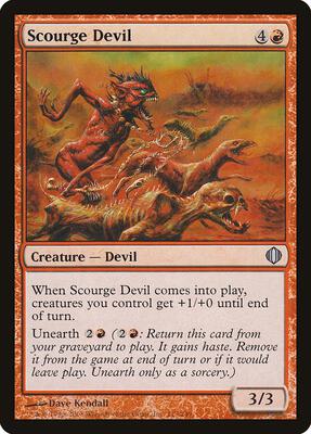 Scourge Devil card from Shards of Alara