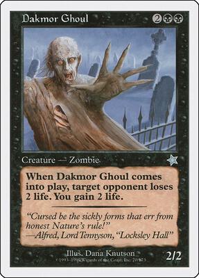 Dakmor Ghoul card from Starter 1999