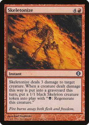Skeletonize card from Shards of Alara