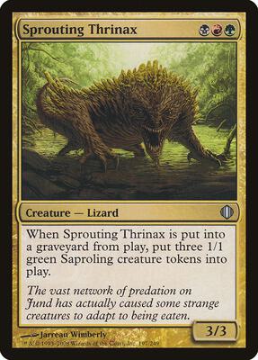 Sprouting Thrinax card from Shards of Alara