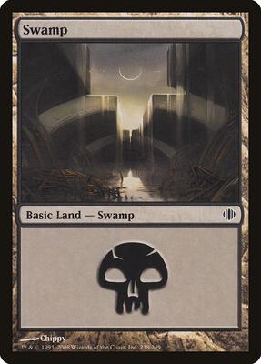 Swamp (238) card from Shards of Alara