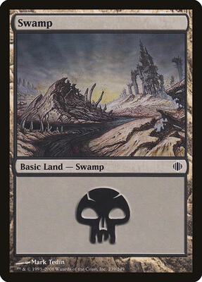 Swamp (239) card from Shards of Alara