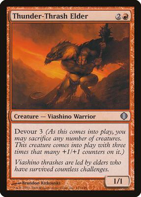 Thunder-Thrash Elder card from Shards of Alara