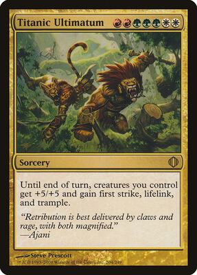 Titanic Ultimatum card from Shards of Alara
