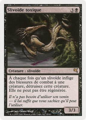 Toxin Sliver (French) - "Slivoïde toxique" card from Magic Encyclopedia 2005 (Salvat/Hachette)