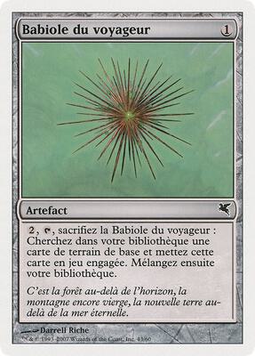 Wayfarer's Bauble (French) - "Babiole du voyageur" (D43) card from Magic Encyclopedia 2005 (Salvat/Hachette)
