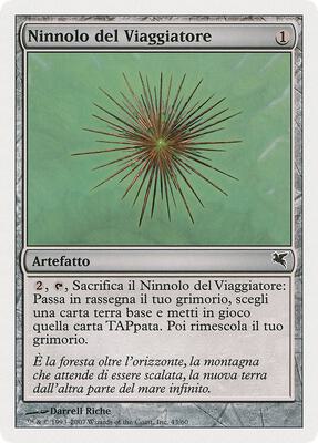 Wayfarer's Bauble (Italian) - "Ninnolo del Viaggiatore" (D43) card from Magic Encyclopedia 2005 (Salvat/Hachette)