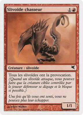 Hunter Sliver (French) - "Slivoïde chasseurr" card from Magic Encyclopedia 2005 (Salvat/Hachette)