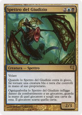 Doomsday Specter (Italian) - "Spettro del Giudizio" card from Magic Encyclopedia 2005 (Salvat/Hachette)