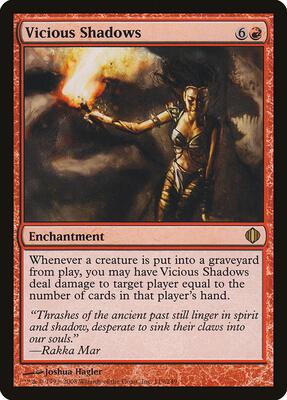 Vicious Shadows card from Shards of Alara