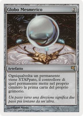 Mesmeric Orb (Italian)- "Globo Mesmerico" card from Magic Encyclopedia 2005 (Salvat/Hachette)
