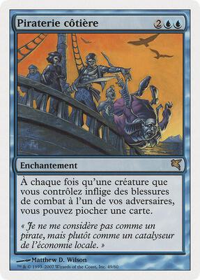 Coastal Piracy (French) - "Piraterie côtière" card from Magic Encyclopedia 2005 (Salvat/Hachette)