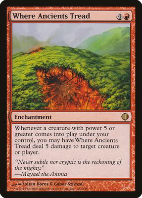 Where Ancients Tread card from Shards of Alara