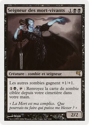 Lord of the Undead (French) - "Seigneur des mort-vivants" card from Magic Encyclopedia 2005 (Salvat/Hachette)