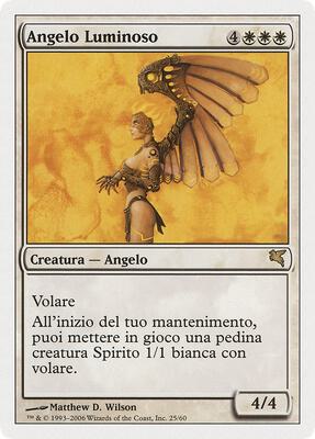 Luminous Angel (Italian) - "Angelo Luminoso" card from Magic Encyclopedia 2005 (Salvat/Hachette)