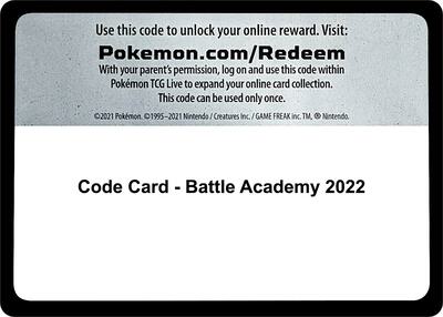 Code Card - Battle Academy 2022 card from Battle Academy 2022