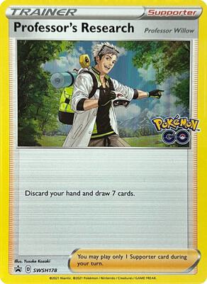 Professor's Research [Professor Willow] - SWSH178 card from SWSH: Sword & Shield Promo Cards