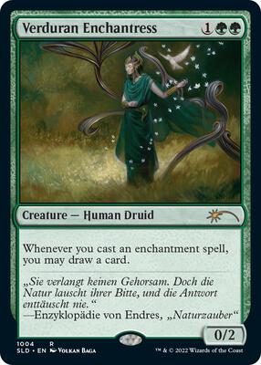 Verduran Enchantress card from Secret Lair Drop Series