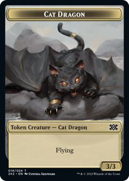 Cat Dragon // Eldrazi Scion Double-Sided Token card from Double Masters 2022