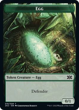 Egg // Treasure Double-Sided Token card from Double Masters 2022
