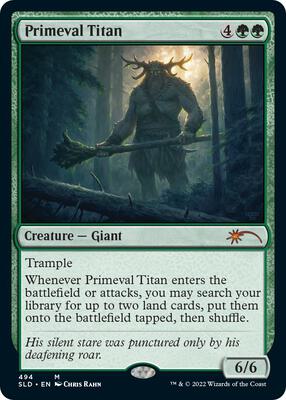 Primeval Titan (494) card from Secret Lair Drop Series