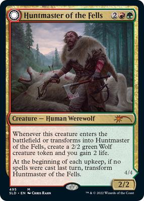 Huntmaster of the Fells card from Secret Lair Drop Series