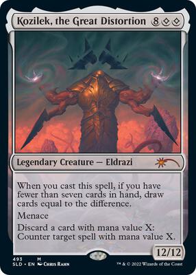 Kozilek, the Great Distortion card from Secret Lair Drop Series