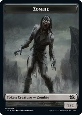 Zombie // Treasure Double-Sided Token card from Double Masters 2022