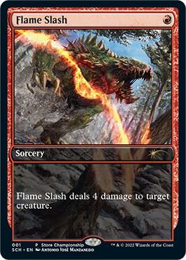 Flame Slash card from Game Day & Store Championship Promos