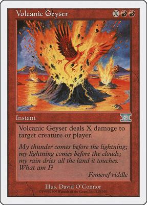 Volcanic Geyser card from Classic Sixth Edition