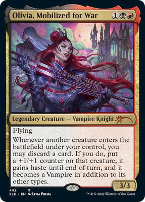 Olivia, Mobilized for War card from Secret Lair Drop Series