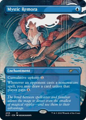 Mystic Remora (Borderless) card from Secret Lair Drop Series