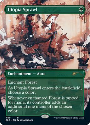 Utopia Sprawl (409) card from Secret Lair Drop Series
