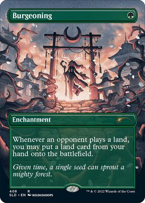 Burgeoning (Borderless) card from Secret Lair Drop Series
