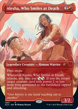 Alesha, Who Smiles at Death card from Secret Lair Drop Series