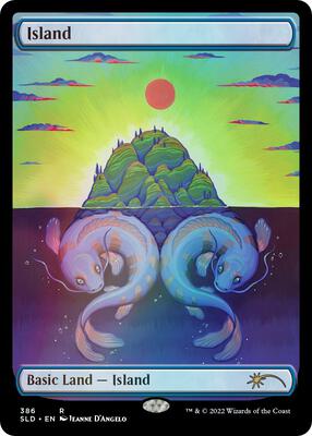 Island (386) card from Secret Lair Drop Series