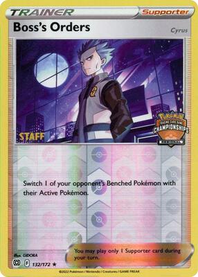 Boss's Orders [Cyrus] - 132/172 (Regional Championships) [Staff] card from League & Championship Cards