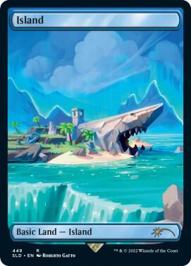 Island (449) card from Secret Lair Drop Series